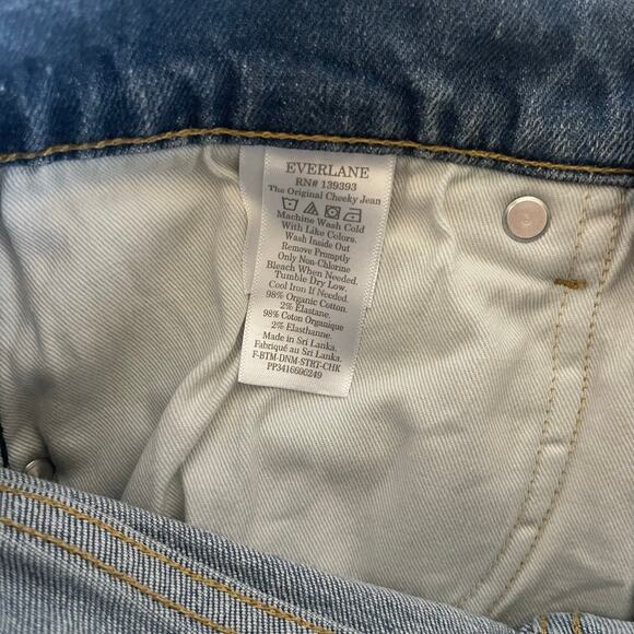 Everlane The Original Cheeky Jean Clean High Rise Clean Hem Cotton Size 26 Crop - Picture 9 of 9